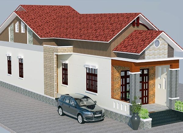 Nhà mái tôn giải ngói