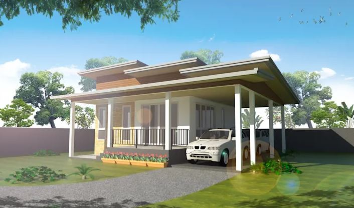 Nhà vườn kiên cố với hệ mái bằng độc đáo