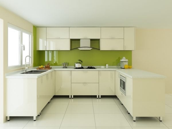 Tủ bếp gỗ nhân tạo