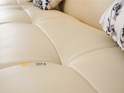 SOFA DA MÀU NÂU CAFE 3 BĂNG GÓC PHẢI 9021N-SF