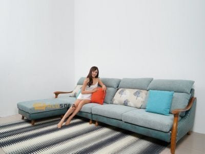 SOFA DA MÀU NÂU CAFE 3 BĂNG GÓC PHẢI 9021N-SF