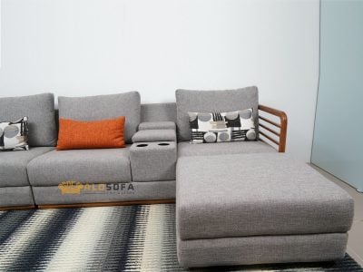 SOFA DA MÀU NÂU CAFE 3 BĂNG GÓC PHẢI 9021N-SF