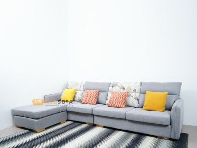 SOFA DA MÀU NÂU CAFE 3 BĂNG GÓC PHẢI 9021N-SF