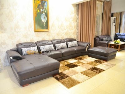 SOFA NÂU CAFE 3 BĂNG GÓC PHẢI MÃ 9191N-SF
