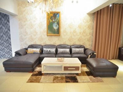 SOFA NÂU CAFE 3 BĂNG GÓC PHẢI MÃ 9191N-SF