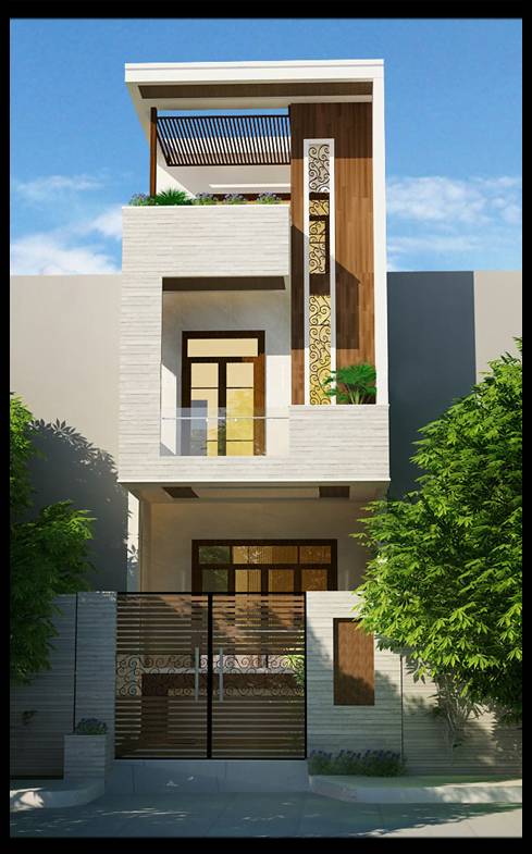 Mẫu thiết kế nhà ống nhỏ đẹp hiện đại 50m2