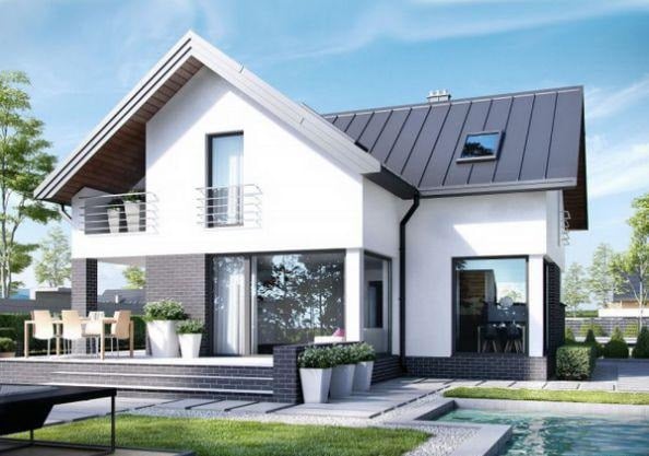 Mẫu thiết kế mặt tiền nhà đẹp cho nhà vườn