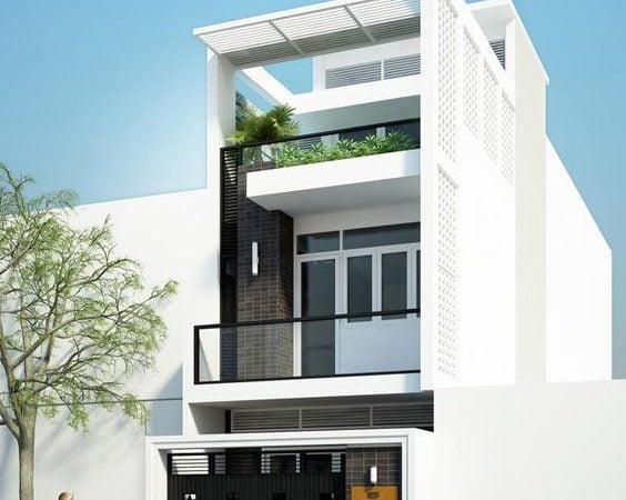 Mặt bằng nhà phố – 2 tầng vuông vắn