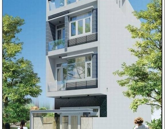Mặt bằng nhà phố 4 tầng kiểu nhà ống