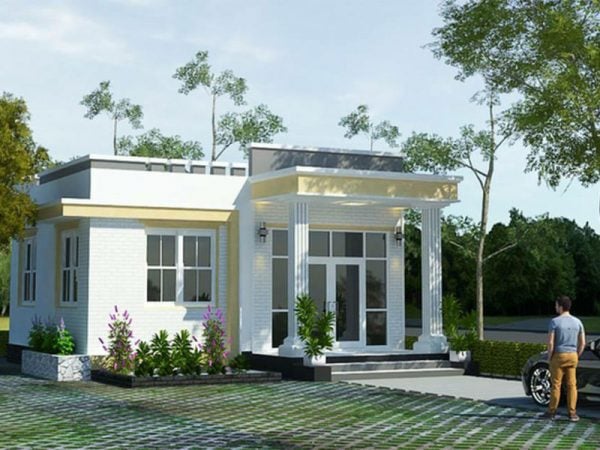 Nhà một tầng trang nhã vùng nông thôn