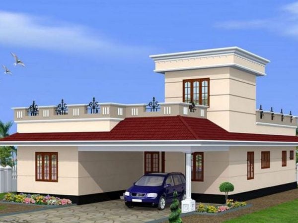 Nhà mái bằng đẹp chi phí 700 triệu